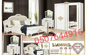 Yataq otağı dəstləri: İkinəfərlik çarpayı, Termo, Dolab, 2 tumba, Azərbaycan, Yeni — 3