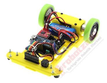 oyuncaq robot: GinBot Sürətli Xətt İzləyən Robot Dəsti (Enkoderli) Yarışmalarda — 2