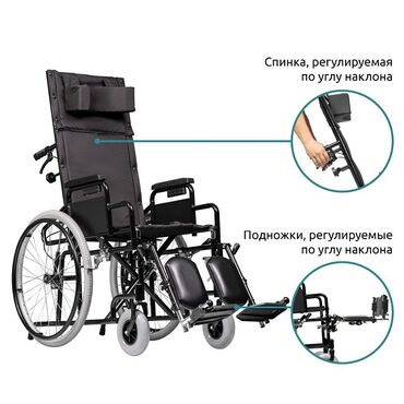 Инвалидные коляски: Продаю новую инвалидную коляску в отличном состоянии. У коляски спинка
