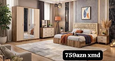 Yataq otağı mebel dəsti – 759 AZN (xmd) Dəst tərkibi: - Çarpayı