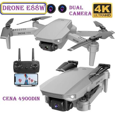 Dron E88W PRO 2021 WIFI FPV RC 4K/Dual GARANCIJA GODINU DANA