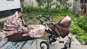 коляска польская: Балдар арабасы, түсү - Күрөң, Колдонулган