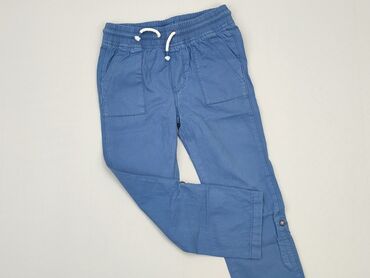 spodnie z łatami: Spodnie materiałowe, H&M, 5-6 lat, 110/116, stan - Dobry