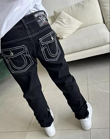 true religion: Джинсы True Religion, мужские/унисекс реплика - Цвет: черный - — 1