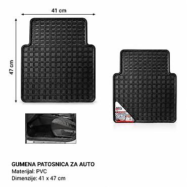 KMT Crne mrežaste patosnice za automobile 2000142 - Tip: Gumena/pvc