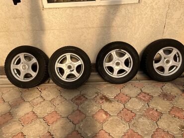 авто разбор грузовых: Дөңгөлөктөрү толук 205 / 65 / R 15, Кыш, Колдонулган, Комплект, Жеңил унаалар, Куйма, тешиктери - 5