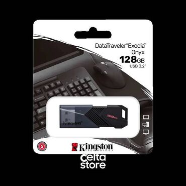 Flash kartlar: Flash kart Kingston, 128 GB, USB 3.2, Yeni