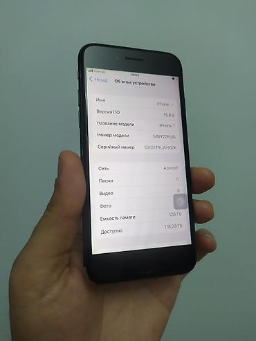 iphone qulaqlıq simli: IPhone 7, 128 GB, Qara — 3
