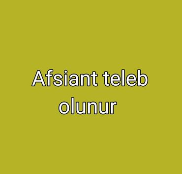 ofisiant teleb olunur 2023: Официант требуется, Кафе, Ежедневно оплата, Любой возраст, Без опыта