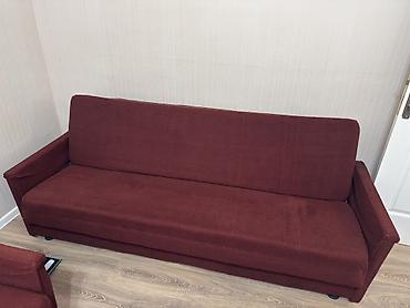 daimon home masa ortusu: Qonaq otağı üçün dəst – 1 divan + 2 kreslo - Rəng: tünd tünd — 1
