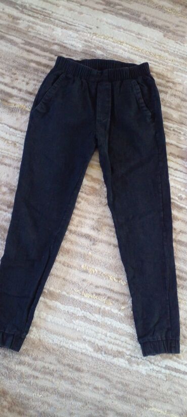 платье джинс коттон: Джинсы и брюки, цвет - Черный, Б/у