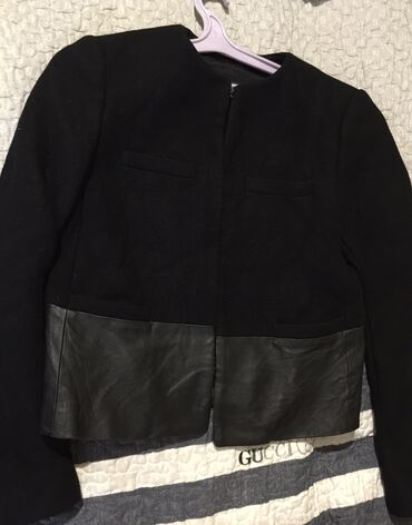 пиджак кожаный: Пиджак, Шерсть, Польша, L (EU 40)