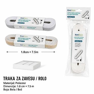 rolo zavjese lidl: KMT traka za zavese 2208281 Traka za zavese namenjena za ručne — 1