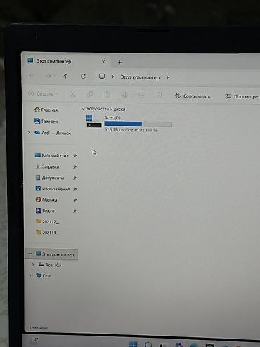 Ноутбуки: Ноутбук, Acer, 4 ГБ ОЗУ, AMD Ryzen 3, Б/у, Для несложных задач, память SSD — 8