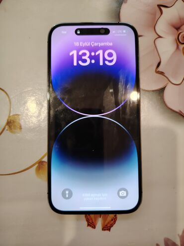 ıpone 7: IPhone 14 Pro, 256 GB, Deep Purple, Simsiz şarj, Face ID