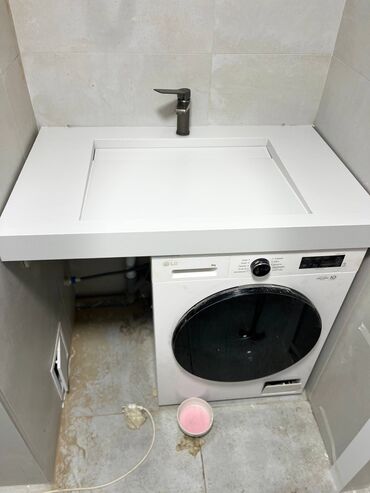 Раковины для ванной: Раковина для ванной, Квадрат форма, Материал: Керамика — 16