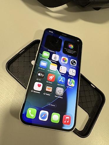Apple iPhone: IPhone 12, Б/у, 64 ГБ, Белый, Чехол, 78 % — 8