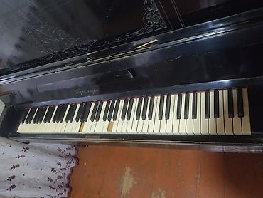 пианино купить в баку: Pianino - Korpus: klassik qara rəngli, dekorativ oyma naxışlı ön — 7