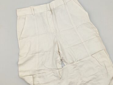woskowane spodnie z wysokim stanem stradivarius: H&M, Spodnie materiałowe damskie, rozmiar M