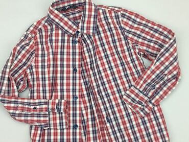 Shirts: Shirt 5-6 years, condition - Very good, pattern - Cell, color - Red