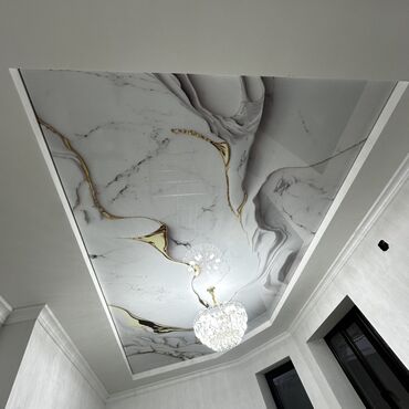 Натяжной потолок: Натяжной потолок Глянцевое Монтаж — 1