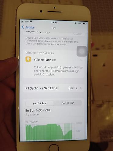 poverbank iphone: IPhone 8 Plus, 64 GB, Qızılı, Barmaq izi — 7