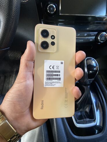 Xiaomi: Xiaomi, Redmi Note 12, Б/у, 256 ГБ, цвет - Золотой, 2 SIM, eSIM