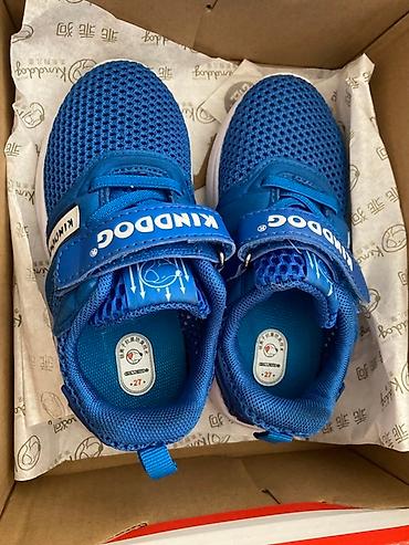 nike react: Синие детские кроссовки от KINDDOG. Модель имеет легкий дышащий верх — 9
