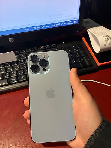IPhone 13 Pro Max, 128 GB, Blue Titanium, Barmaq izi, Simsiz şarj, Face ID lalafo.az -da IPhone 13 Pro Max, 128 GB, Blue Titanium, Barmaq izi, Simsiz şarj, Face ID