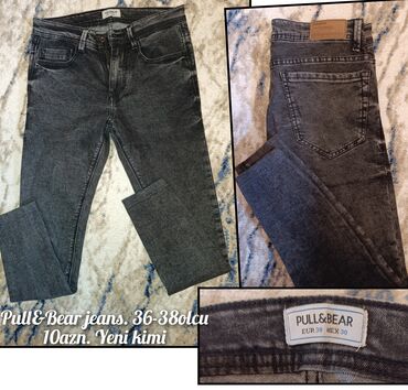 zara jeans: Cinslər, Pull and Bear, M (EU 38), rəng - Boz