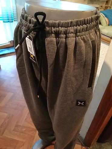 pantalone sa na: Kvalitetna muska pamucna trenerka donji deo No Copy Veliki broj 6XL — 6
