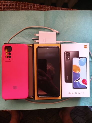 поко м5: Redmi, Redmi Note 11, Б/у, 128 ГБ, цвет - Черный, 2 SIM