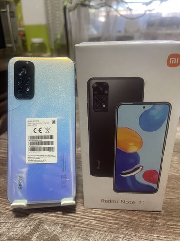Redmi: Redmi, Redmi Note 11, Б/у, 128 ГБ, цвет - Голубой, 2 SIM