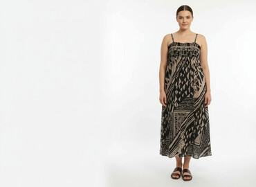 beżowy żakiet do sukienki: Janina, Women`s dress, size XL