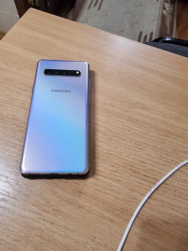 samsung galaxy s10 5g: Samsung Galaxy S10 5G, Б/у, 256 ГБ, цвет - Серебристый, 1 SIM