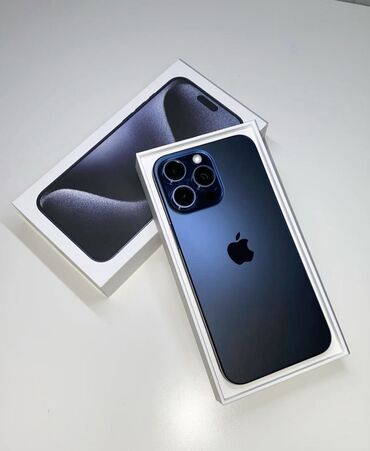 Apple iPhone: IPhone 15 Pro Max, Новый, 1 ТБ, Зарядное устройство, Защитное стекло, Чехол, 100 %