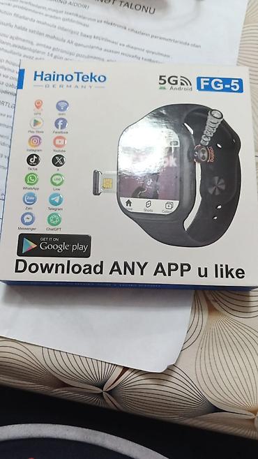 Smart saatlar: HainoTeko FG-5 Android ağıllı saat - 5G Android sistemi, Google Play — 2