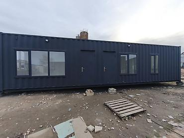 Konteynerlər: Metal karkaslı konteyner ev/ofis - Ölçü: təxmini 40 ft uzunluqlu — 4