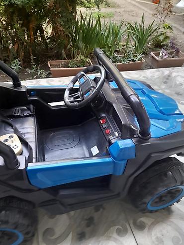 uşaq oyuncaqları taçki: Uşaq üçün elektrikli off-road tipli maşın - Rəng: mavi/qara korpus — 2