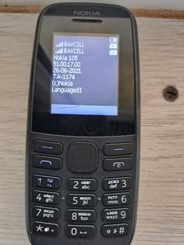 telefon tank 2: Nokia 106, 256 GB, rəng - Qara, Düyməli, İki sim kartlı