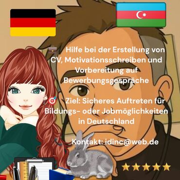 xarici mahnilar: Xarici dil kursu, Alman dili, Türk dili, Azərbaycan dili, Böyüklər üçün, Uşaqlar üçün, Danışıq klubu, Abituriyentlər üçün