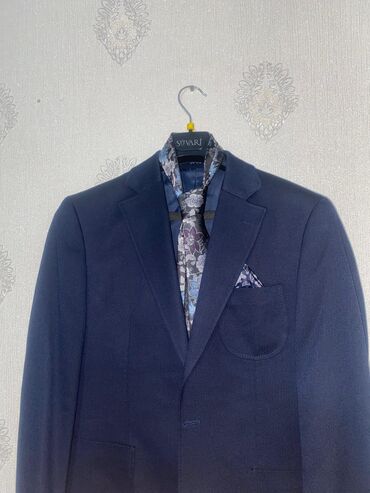 Kostyumlar: Süvari brendinin tünd göy rəngli kişi dəsti - Üst geyimi: klassik — 2