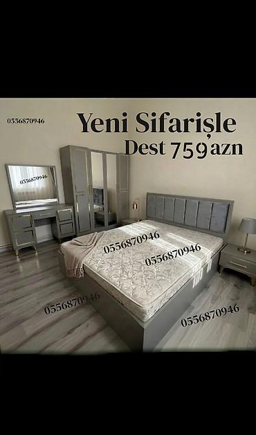 Yataq otağı dəstləri: Yataq otağı dəstləri – modern dizaynlı, funksional və zərif — 9