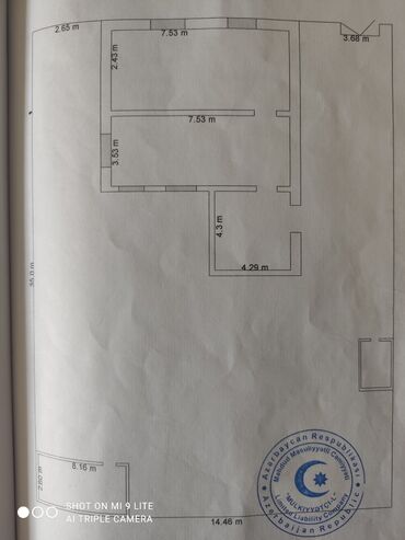 xacmazda satilan evler 2024: 3 otaqlı, 60 kv. m, Kredit yoxdur, Təmirsiz