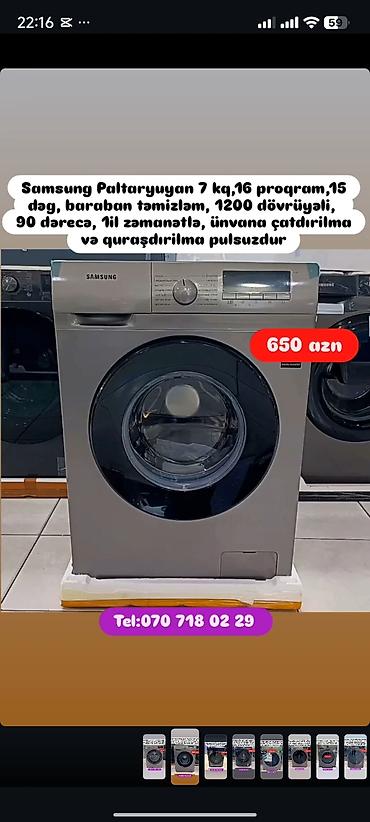 Paltaryuyan maşınlar: Paltaryuyan Anbardan satiş.Qimətlər aşagida qeyd olunub.Ünvana — 103