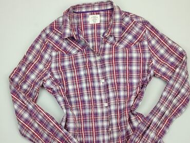 bluzka w kratę: Koszula H&M, 2XL (EU 44), Bawełna, stan - Dobry