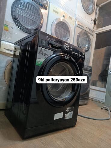 Paltaryuyan maşınlar: Paltaryuyan maşın Hotpoint Ariston, 9 kq, İşlənmiş, Avtomat, Qurutma var, Kredit yoxdur, Ünvandan götürmə, Ödənişli çatdırılma