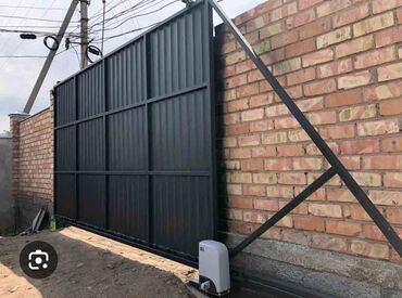 Откатные ворота: Откатные ворота заказ кабыл алабыз. Ворота навес решетка заказ — 6