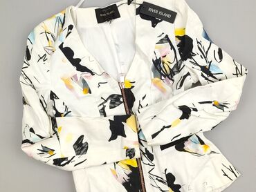 spodnie woskowane białe: River Island, Women's blazer, size XL (EU 42)