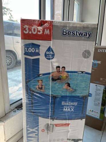 настольная игра монополия: Новый каркасный бассейн Bestway Steel Pro MAX диаметром 3,05 метра и